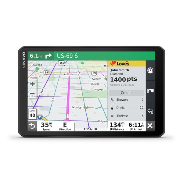 Garmin dēzl OTR810 Black 8-in GPS Truck Navigator