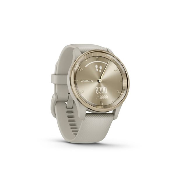 Garmin vivomove Trend Cream Gold Hybrid Smartwatch with PVD Coating CE010 02665 02 RONA