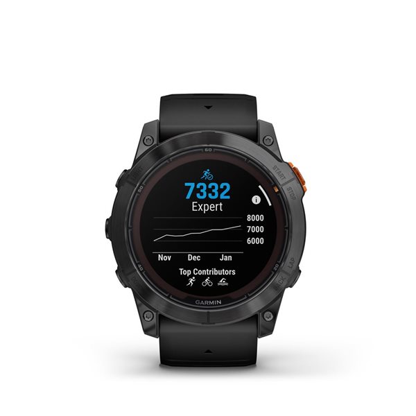 Garmin fēnix 7X Pro Slate Grey Bezel with Black Band Solar GPS Smartwatch and Fitness Tracker with Solar Charging