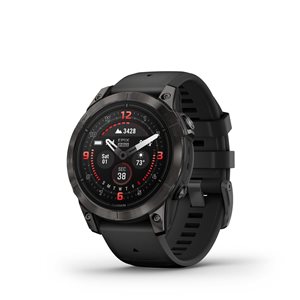 Montre intelligente Garmin epix Pro Gen 2 Sapphire Edition gris lunette en titane DLC et traqueur d'activité physique