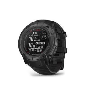 Montre intelligente Garmin Instinct 2X Tactical Edition noir GPS et traqueur d'activité physique avec chargement solaire