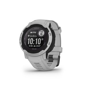 Montre intelligente Garmin Instinct 2 gris pâle GPS et traqueur d'activité physique avec chargement solaire