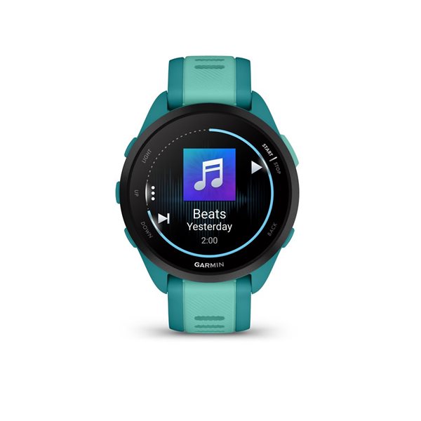 Garmin Forerunner 165 Turquoise/Aqua Music GPS Running Smartwatch and Fitness Tracker with Heart Rate