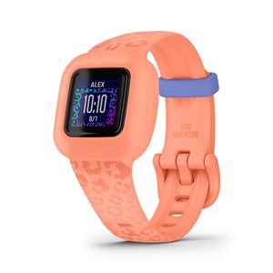 Garmin vivofit jr. 3 Peach Leopard Kids Fitness Tracker