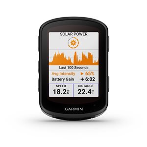 Ordinateur de navigation pour vélo Garmin Edge 540 Solar Performance noir 16GB GPS