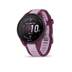 Montre intelligente Garmin Forerunner 165 mauve rose et musique GPS avec traqueur d'activité physique cardiaque