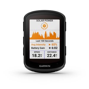 Ordinateur de navigation pour vélo Garmin Edge 840 noir 32GB GPS écran tactile et chargement solaire