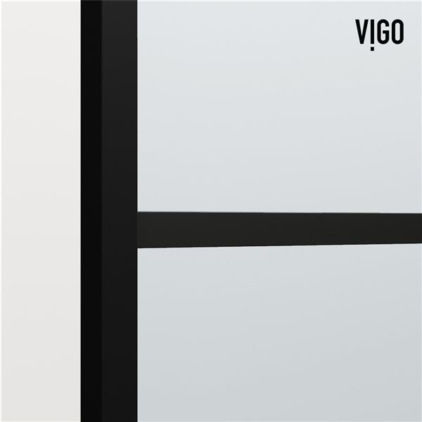 VIGO Divide 34 in. x 62 in. Fixed Frame Tub Screen