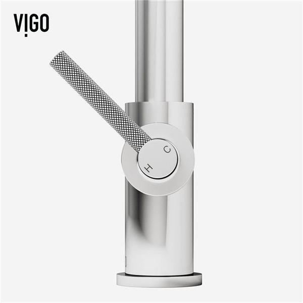 VIGO Utopia Single Handle Pull-Down Kitchen Bar Faucet in Chrome