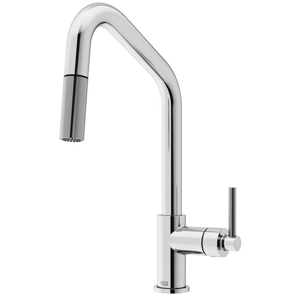 VIGO Utopia Single Handle Pull-Down Kitchen Bar Faucet in Chrome