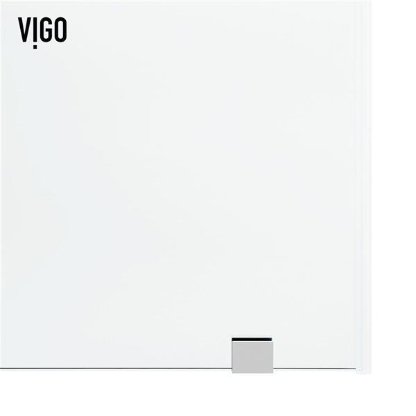 VIGO Elan Hart 60 in. W x 66 in. H Sliding Frameless Tub Door in Chrome with Clear Glass