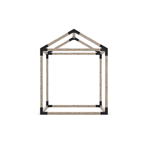 Toja GRID 30 Single Pergola Kit with Base for 4x4 Wood Posts