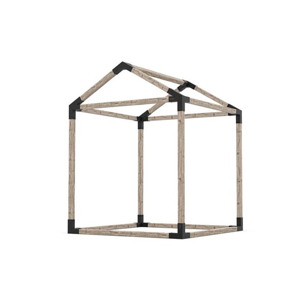 Toja GRID 30 Single Pergola Kit with Base for 4x4 Wood Posts