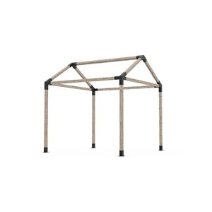 Trousse de pergola simple GRID 30 pour des poteaux en bois 4x4