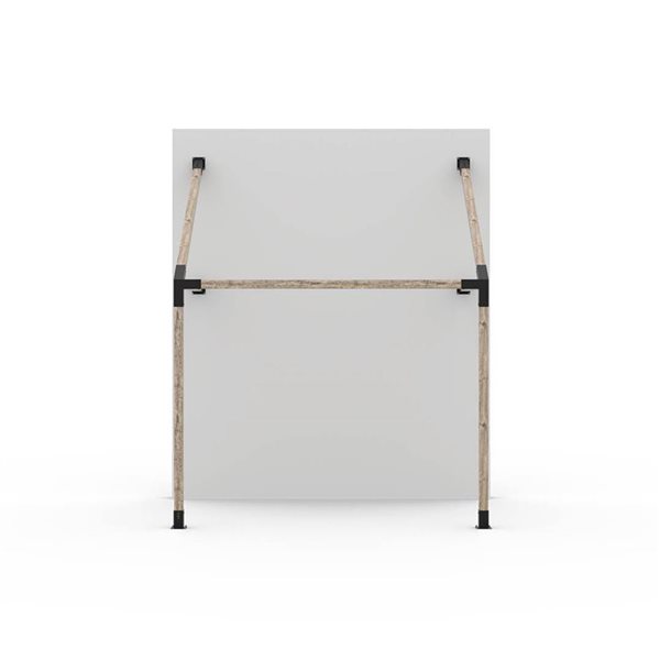 Trousse de pergola simple avec support mural Toja GRID 30 pour des poteaux en bois 4x4