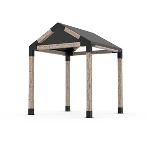 Trousse de pergola simple Toja GRID 30 avec hydrofuge supérieur pour des poteaux en bois 6x6, 8x8