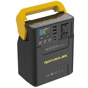 Rocksolar Adventurer 100 W 133.2 W·h Portable Power Station