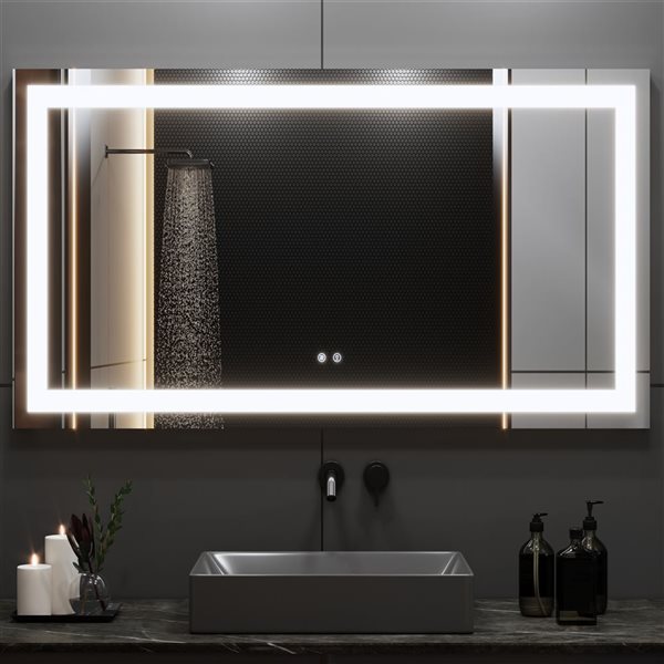 GEF Alivia Collection 60-in Mirror with LED