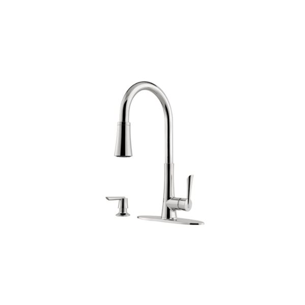 Pfister Mystique 1-Handle Pull-Down Kitchen Faucet With Soap Dispenser