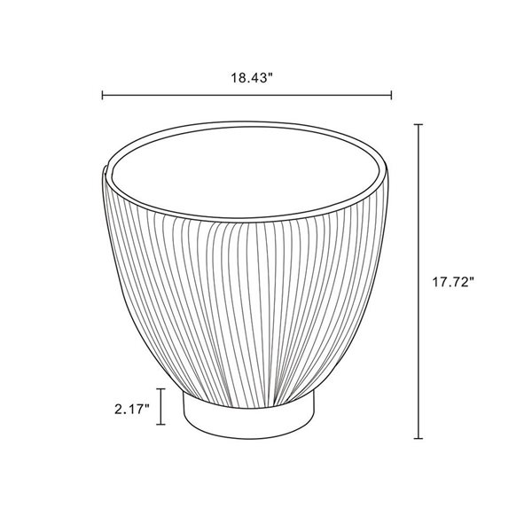 Table d'appoint moderne Anderson Manhattan Comfort en similicuir avec plateau aspect marbre, crème