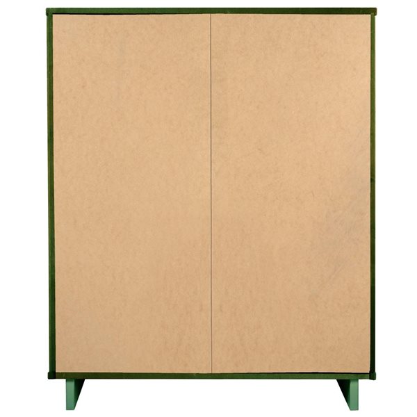 Manhattan Comfort Granville 45-in W Sage Green Wooden Modern Tall Dresser w/ 5 Full Extension Drawers