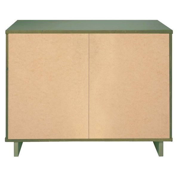 Commode standard moderne Granville Manhattan Comfort en bois 38 po L. avec 3 tiroirs à ouverture complète, vert sauge