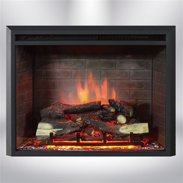Dynasty Fireplaces 32-in LED Electric Fireplace Insert - Matte Black