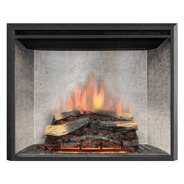 Dynasty Fireplaces Presto Series 2 LED 40-in Electric Fireplace Insert in Matte Black