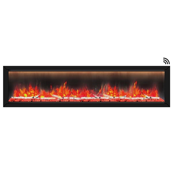 Dynasty Allegro Series 82-in Smart Control Electric Fireplace