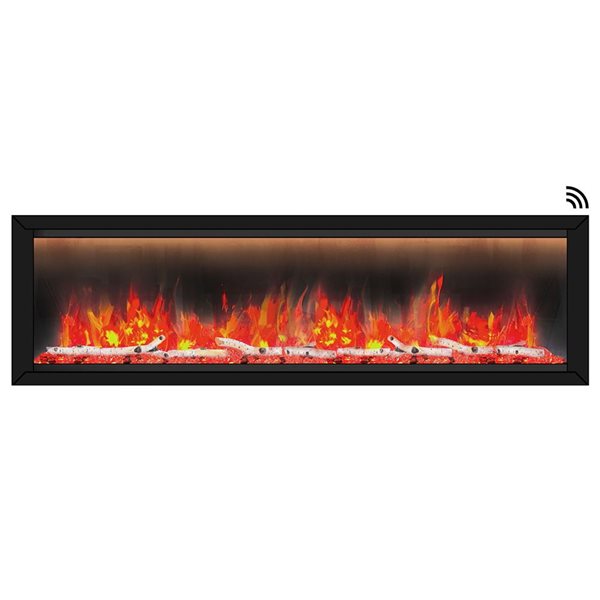 Dynasty Allegro Series 68-in Smart Control Electric Fireplace