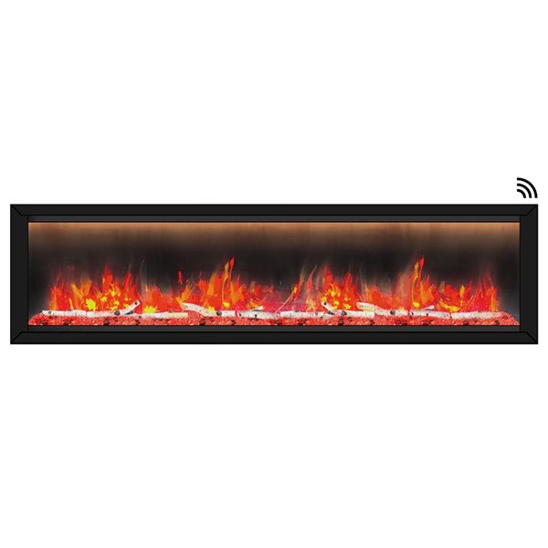 Dynasty Allegro Series 76-in Smart Control Electric Fireplace