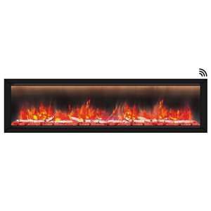 Dynasty Allegro Series 76-in Smart Control Electric Fireplace