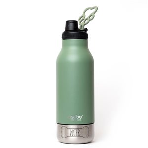 Asobu Buddy 34-oz. 3-in-1 Bottle with 2 Bowls - Basil Green