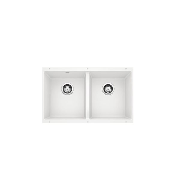 Blanco Precis U 2 Bowl Undermount Silgranit Sink 1217352 | RONA