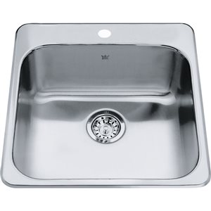 Kindred 1-Hole 1 Bowl Drop-In Sink