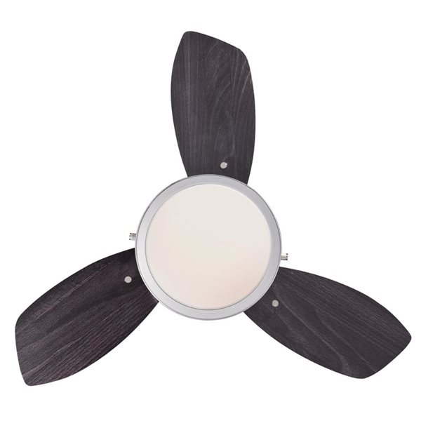 Westinghouse Lighting Wengue 30-in Chrome Indoor Ceiling Fan with LED Light Fixture