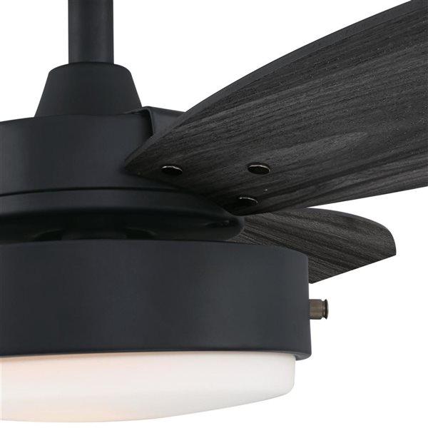 Westinghouse Lighting Alloy 42-in Matte Black Indoor Ceiling Fan with LED Light Fixture