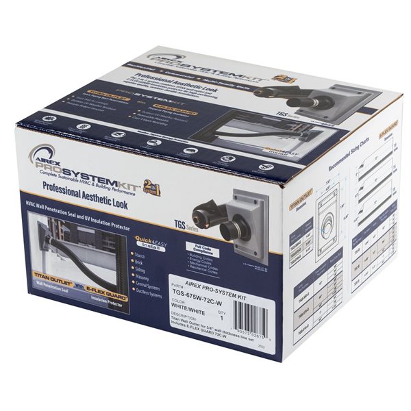 AIREX PRO-system kit - hvac LINESET & wall finish for new equipment