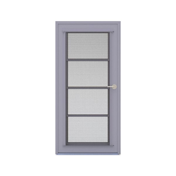 Tendal 3-Season Veranda Aluminum Frame 36 x 84-in Left Hinge Inside Black Screen Door