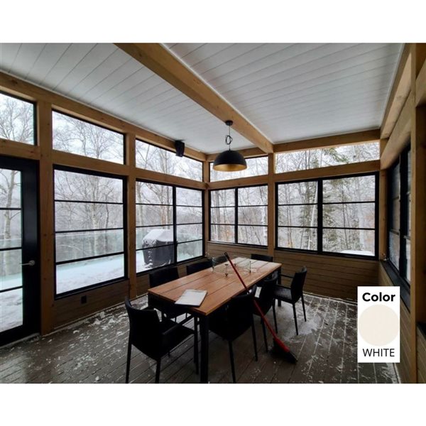 Tendal Betterview 84 x 60-in H White Aluminum Frame 3-Season Veranda Double Column Screen Window