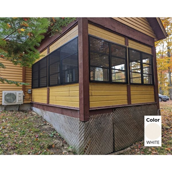 Tendal Betterview 84 x 60-in H White Aluminum Frame 3-Season Veranda Double Column Screen Window