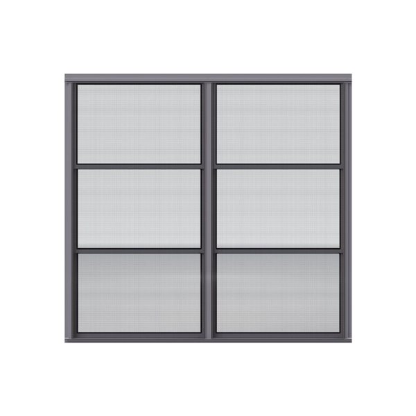 Tendal Betterview 3-Season Aluminum Frame Veranda Double Column Screen Window 84 x 60-in H - Black