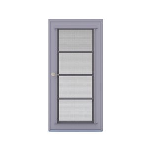 Tendal 3-Season Veranda Aluminum Frame 36 x 84-in Right Hinge Inside White Screen Door