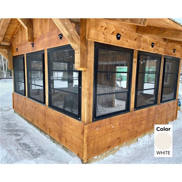 Tendal Betterview 48 x 60-in H White Aluminum Frame 3-Season Veranda Single Column Screen Window