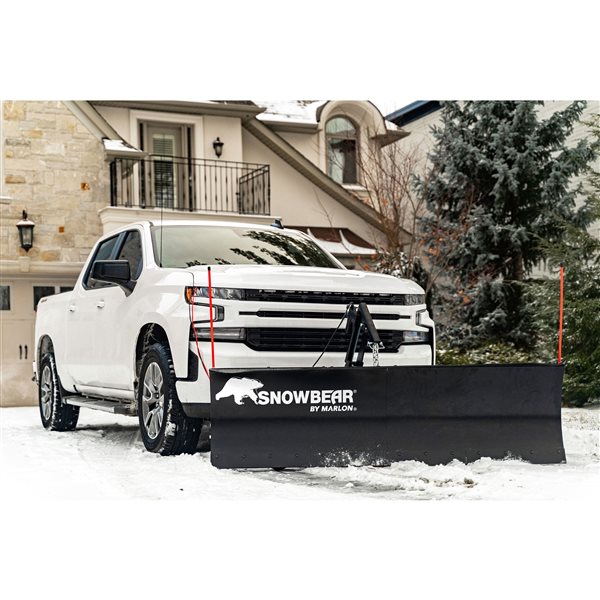 Snowbear by Marlon Rampage II Elite 82 x 19-in Custom-Mounted Actuator Driven Snowplow