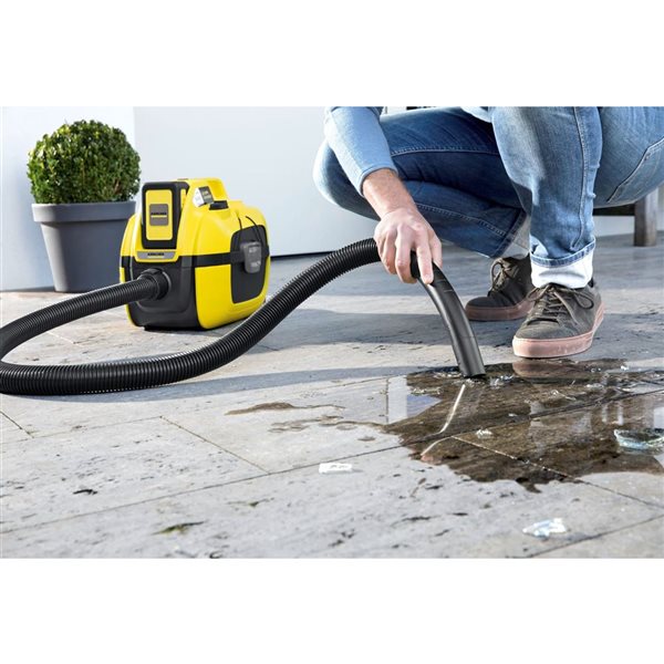 Karcher WD 1 Compact Battery Wet/Dry Vacuum, Tool Only