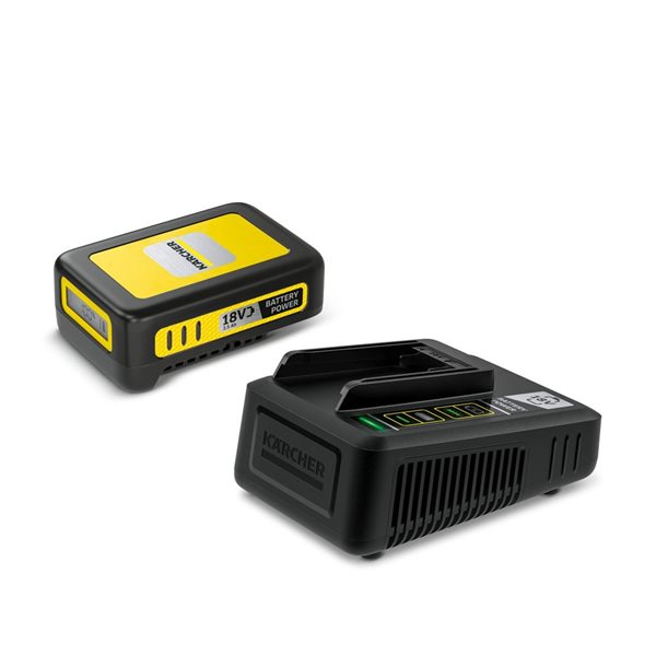 Karcher 18 V 2.5 Amp Starter Kit, Charger and Battery