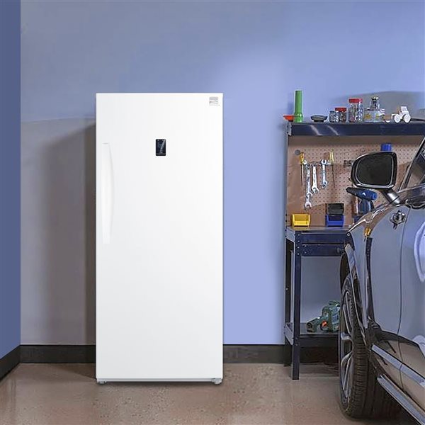 Congélateur/réfrigérateur vertical hybride Kenmore 14 pi³ prêt pour le garage, blanc