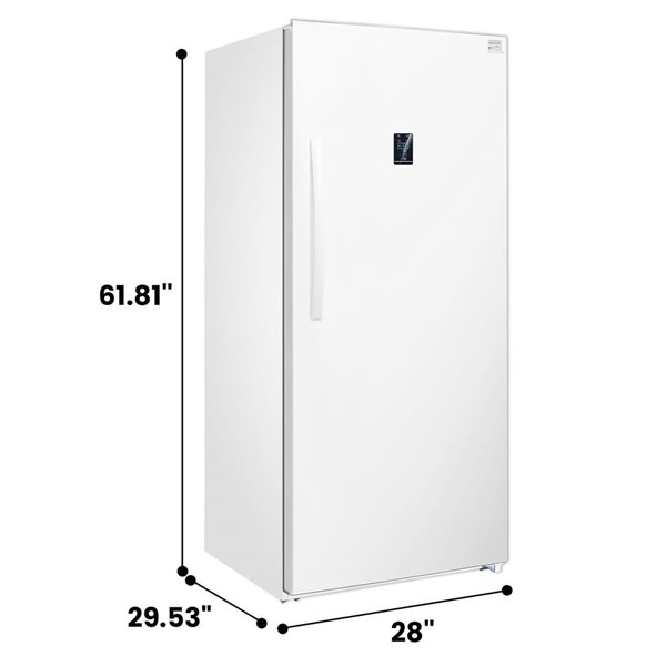 Congélateur/réfrigérateur vertical hybride Kenmore 14 pi³ prêt pour le garage, blanc