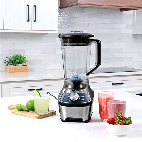 Kenmore 64 oz 1200 W Stand Blender with Smoothie and Ice Crush Modes - Black